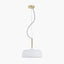 Anke Matt White Domed Pendant
