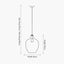 Islay Clear Bubble Glass Pendant