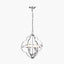 Amine Nickel Metal 4 Light Fleur De Lys Pendant