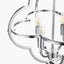 Amine Nickel Metal 4 Light Fleur De Lys Pendant