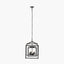Anis Black Metal 4 Light Cube Pendant