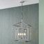 Anis Nickel Metal 4 Light Cube Pendant