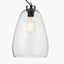 Beja Organic Shape Tall Clear Bubble Glass Pendant