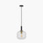 Florence Black Metal and Glass Pendant