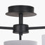 Elin Matt Black & Ivory 3 Light Pendant