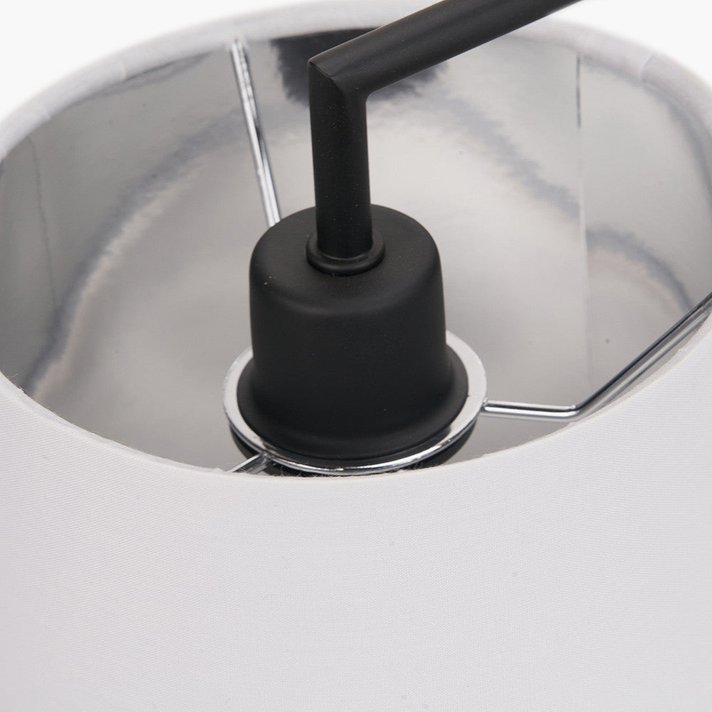Elin Matt Black & Ivory 3 Light Pendant
