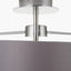 Elin Brushed Silver & Steel Grey 3 Light Pendant