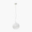 Aurora Speckled White Glass Pendant