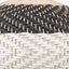 Rowan Natural Rattan Black and White Woven Pendant