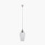 Clio Antique Silver Metal and Clear Glass Pendant