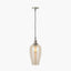 Clio Antique Silver Metal and Lustre Glass Pendant