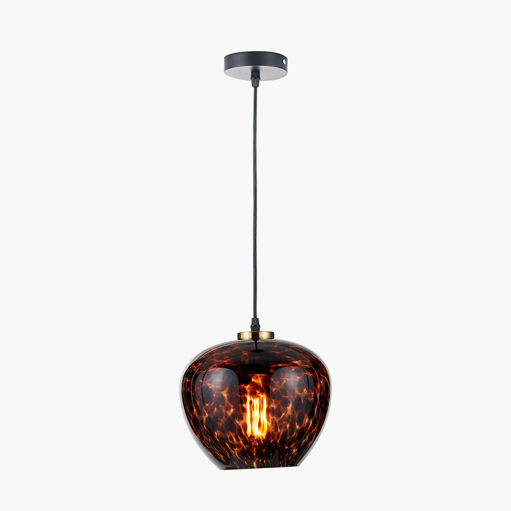 Lucien Tortoiseshell Glass Pendant