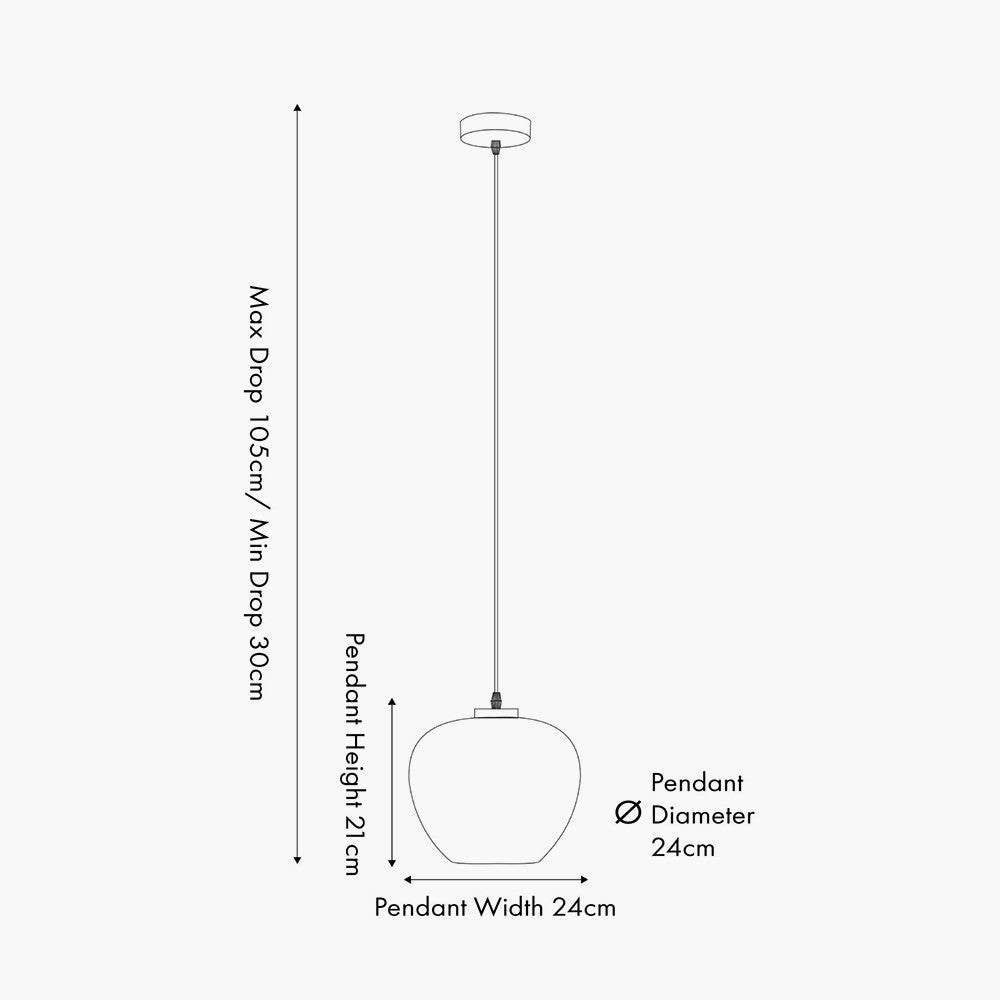 Lucien Tortoiseshell Glass Pendant