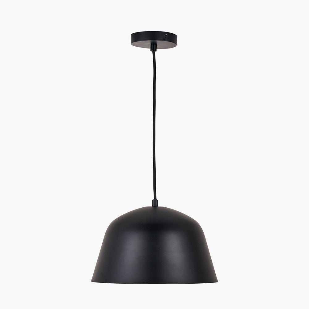 Amalie Black Metal Retro Pendant