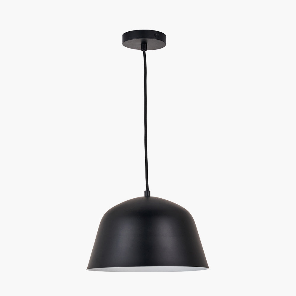 Amalie Black Metal Retro Pendant