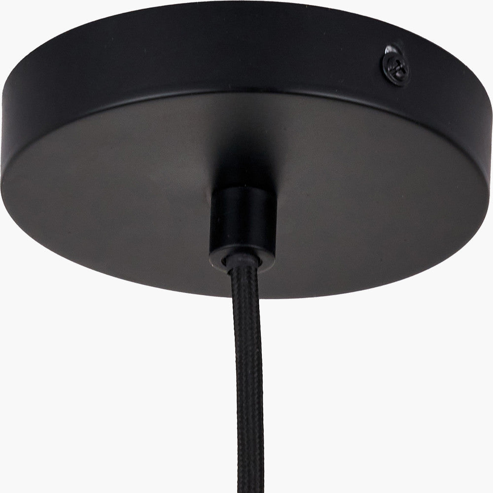 Amalie Black Metal Retro Pendant