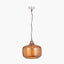 Corby Amber Glass Pendant