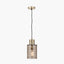 Loxley Ripple Effect Light Brown Glass Pendant