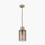 Loxley Ripple Effect Light Brown Glass Pendant