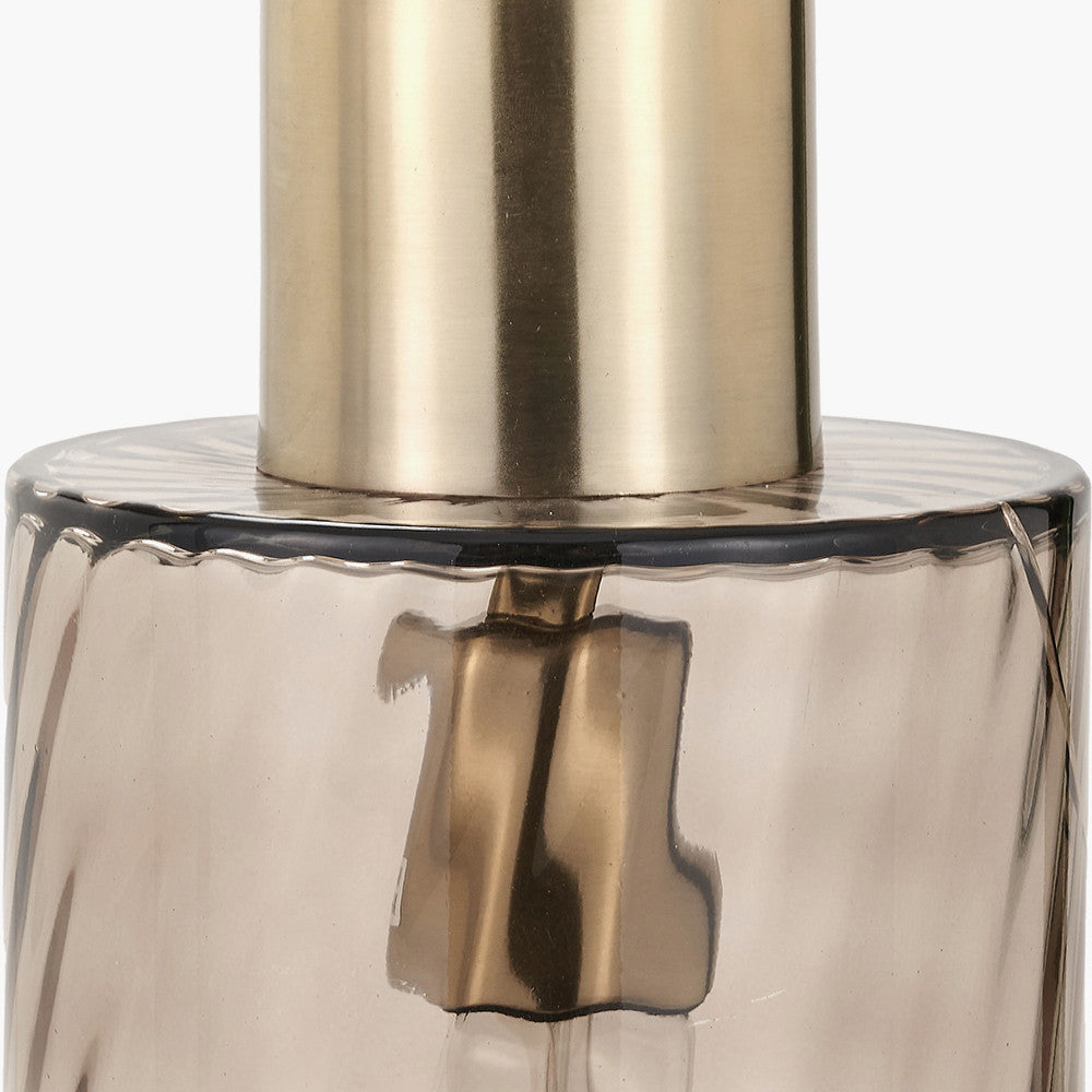 Loxley Ripple Effect Light Brown Glass Pendant