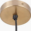 Loxley Ripple Effect Light Brown Glass Pendant