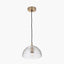 Giselle Diamond Design Clear Handcut Glass Dome Pendant