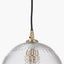 Giselle Diamond Design Clear Handcut Glass Dome Pendant