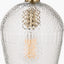 Giselle Diamond Design Clear Handcut Glass Pendant