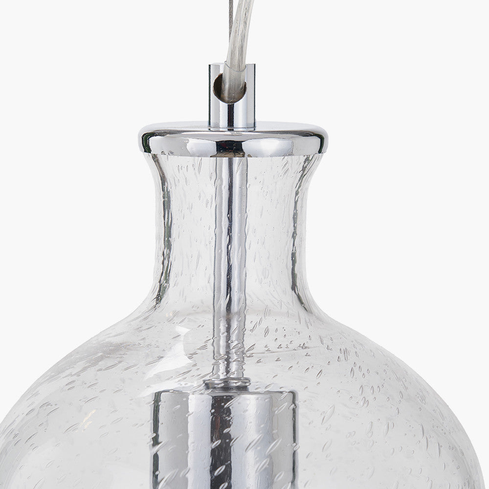 Bellamy Clear Glass Bubble Pendant