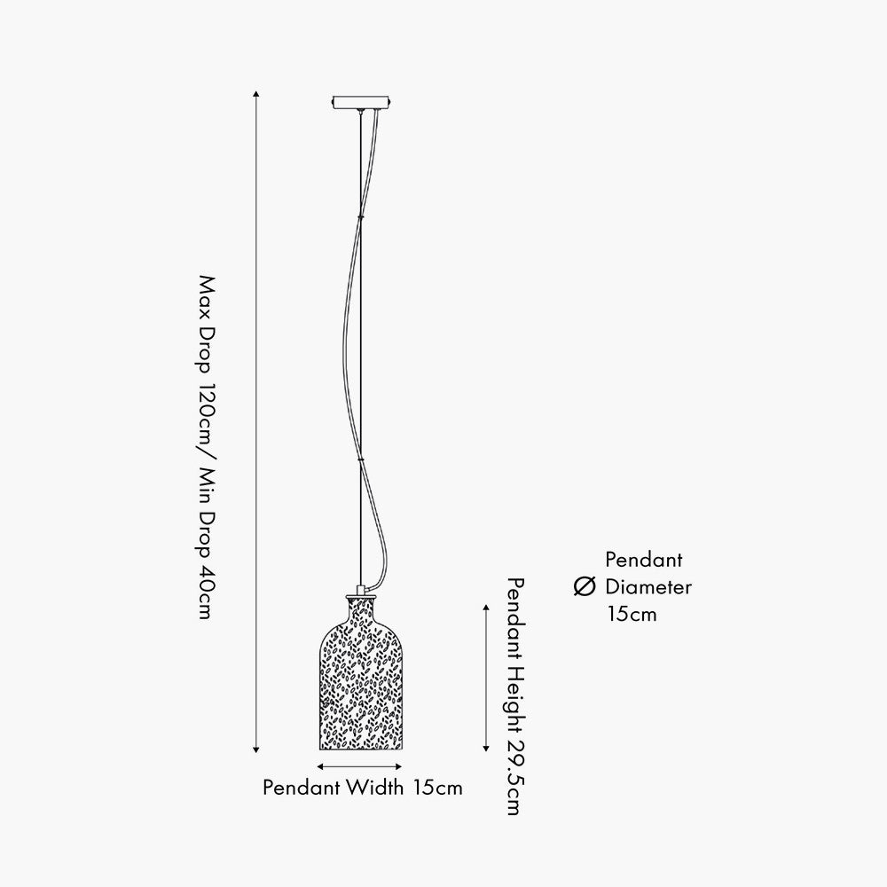 Bellamy Clear Glass Bubble Pendant