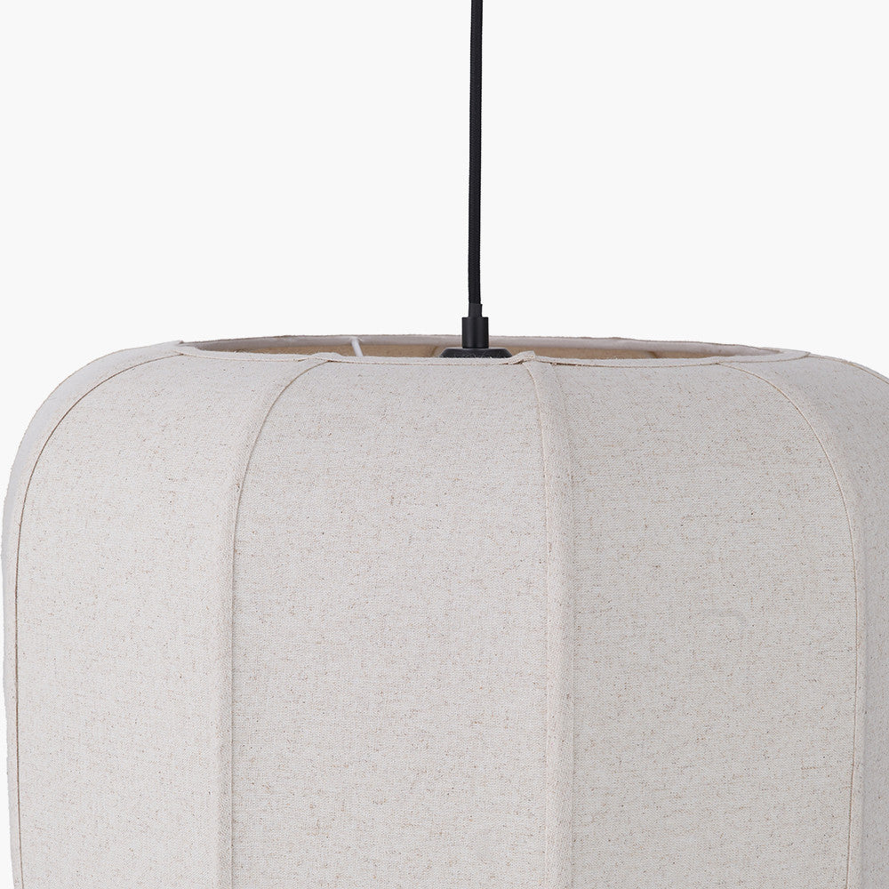 Oscar Natural Linen Structured Pendant
