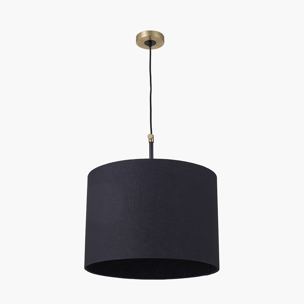 Bryce Black and Gold Metal Ceiling Pendant