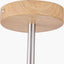 Bonham Natural Wood Veneer and Silver Metal 3 Light Pendant