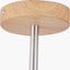 Bonham Natural Wood Veneer and Silver Metal 3 Light Pendant