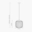 Dania Silver Metal Wire Pendant