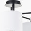 Elin Matt Black and Ivory 5 Light Pendant