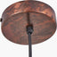 Mason Copper Effect Wide Domed Metal Pendant