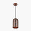 Mason Copper Effect Tall Domed Metal Pendant