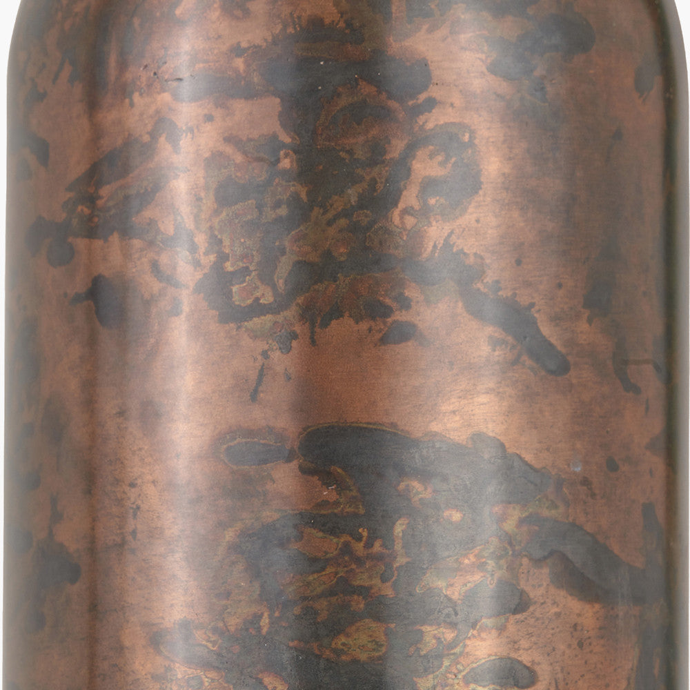 Mason Copper Effect Tall Domed Metal Pendant