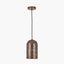 Mason Copper Effect Tall Domed Metal Pendant