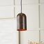 Mason Copper Effect Tall Domed Metal Pendant