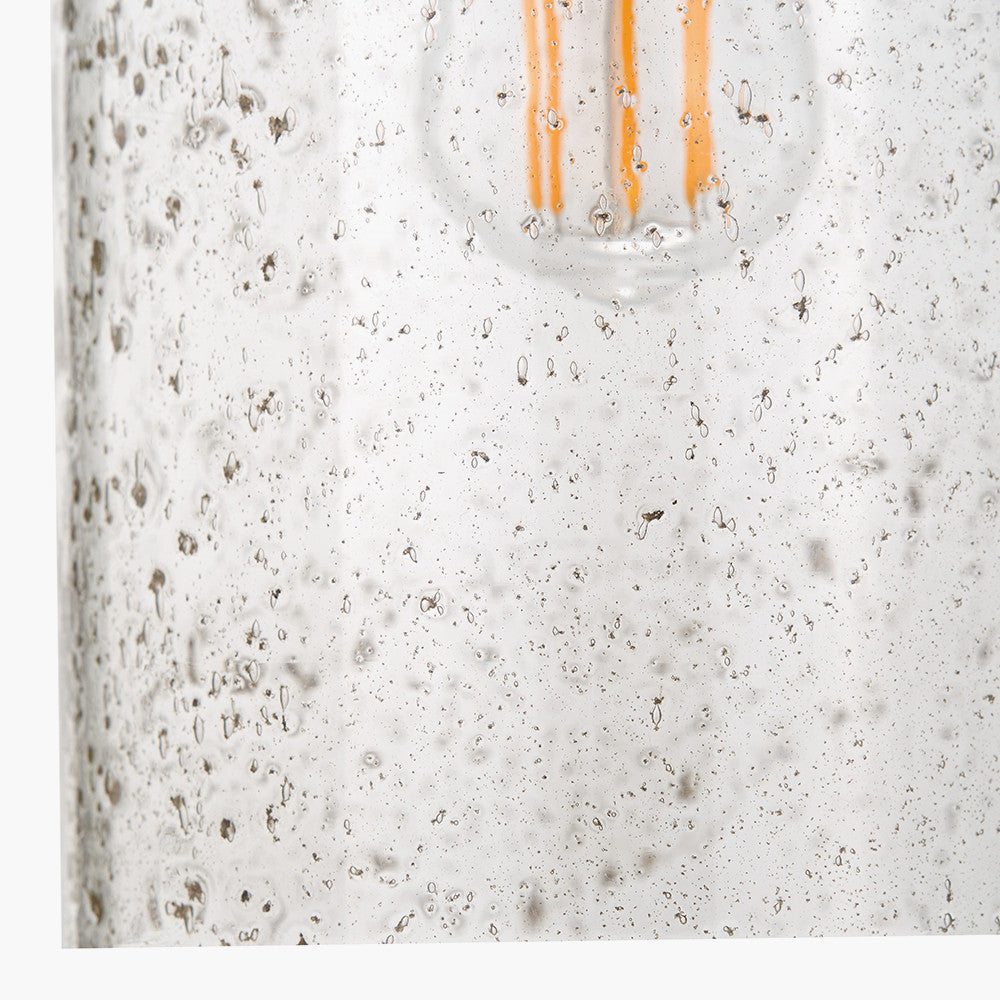 Ophelia Grey Bubble Glass Pendant