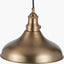 Ellis Antique Brass Café Metal Pendant