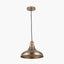Ellis Antique Brass Café Metal Pendant