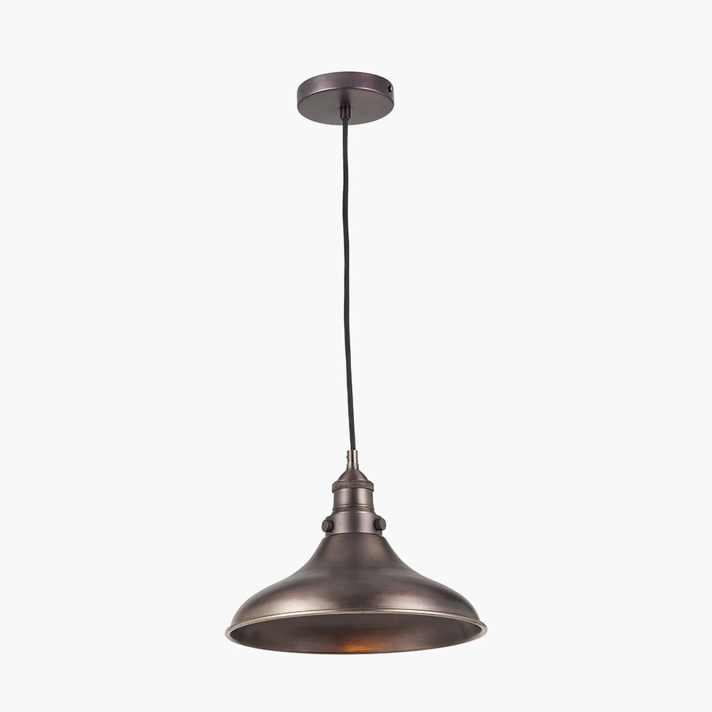 Ellis Antique Bronze Café Metal Pendant