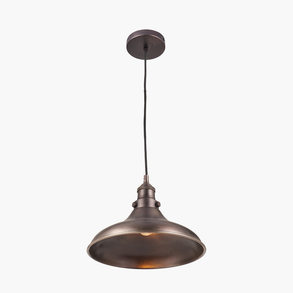 Ellis Antique Bronze Café Metal Pendant