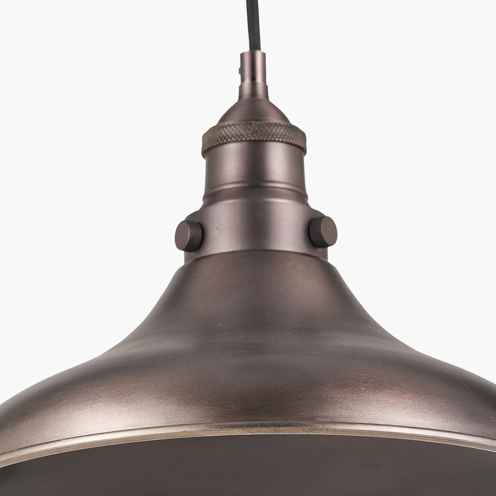 Ellis Antique Bronze Café Metal Pendant