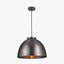 Harlem Antique Bronze Domed Metal Pendant