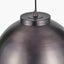Harlem Antique Bronze Domed Metal Pendant