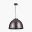 Harlem Antique Bronze Domed Metal Pendant